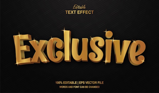 Exclusive Editable Text Effect