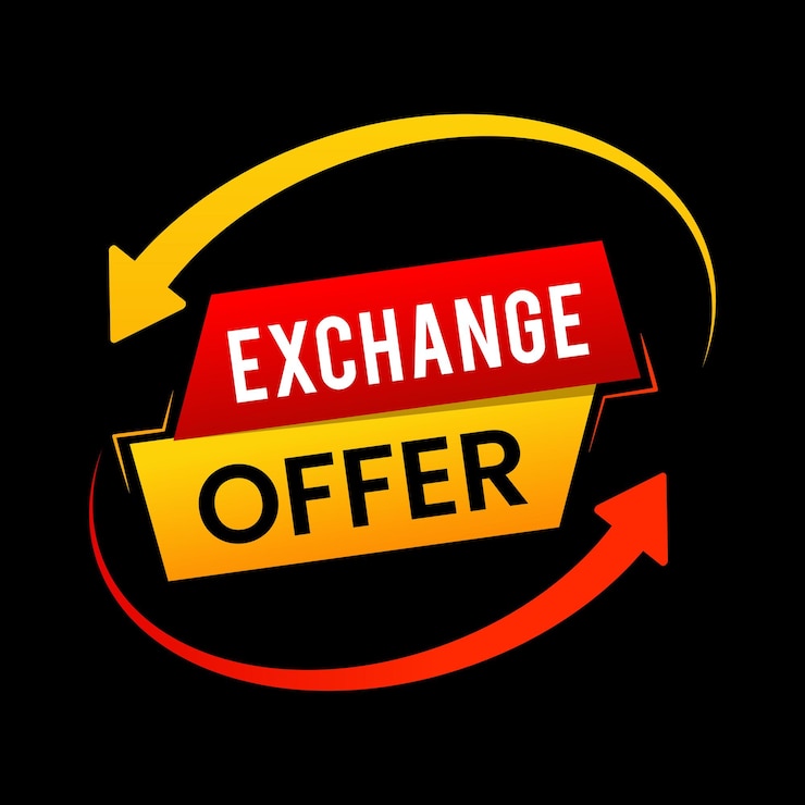 वेक्टर exclusive exchange with exchange logo vector illustration