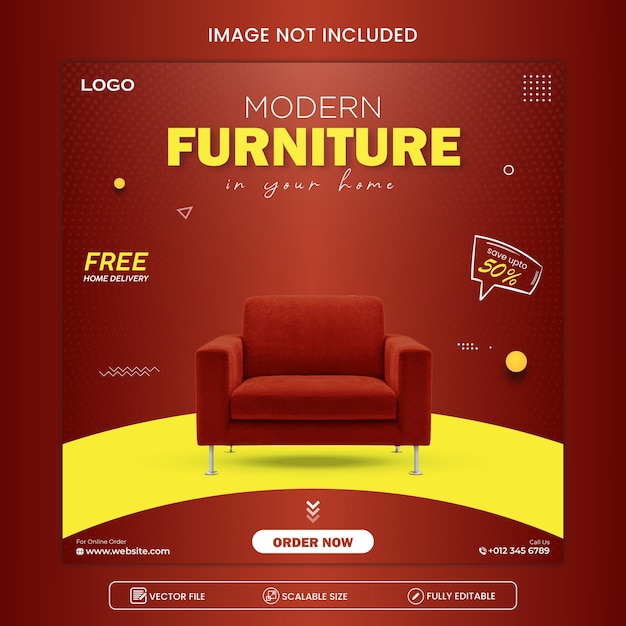 Exclusive Furniture Social media banner Template