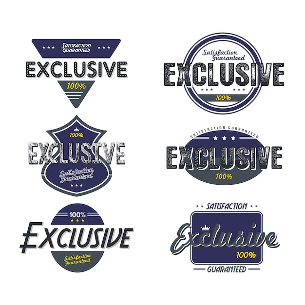 Vector exclusive quality badge