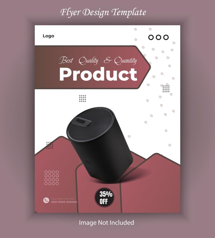 Vector 독점적이고 양질의 제품 플라이어 디자인 템플릿