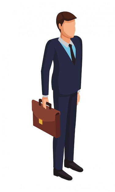 Vector executive businessman avatar