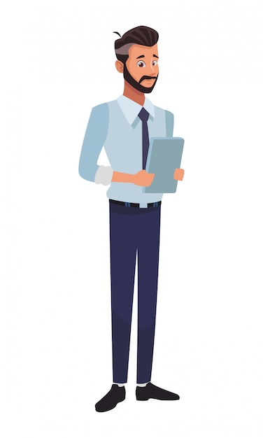 Vector executive businessman cartoon