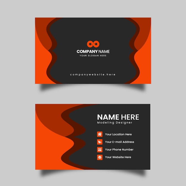 Executive Clean Lines Card Template