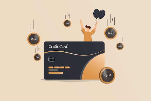 Executive credit card with coin point