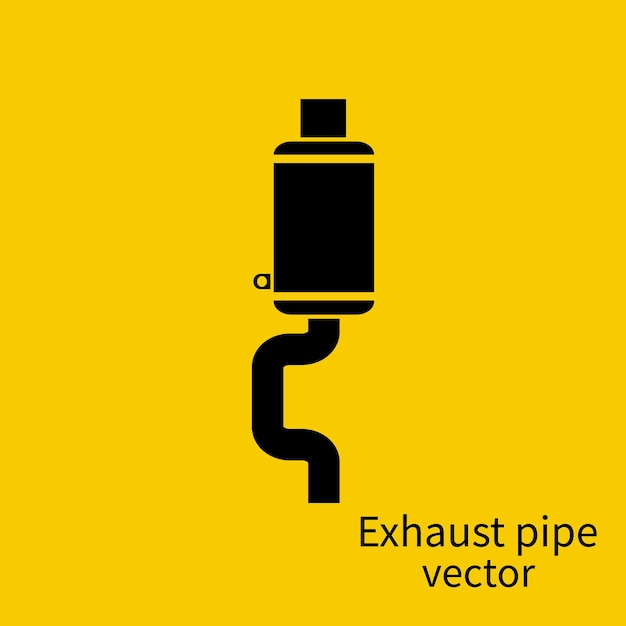 Vector exhaust pipe icon