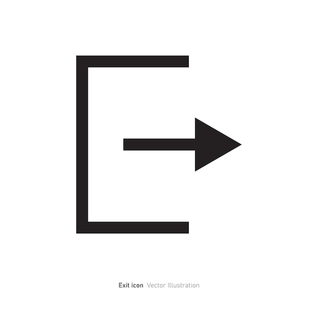 Vector exit entry icon design vector illustration