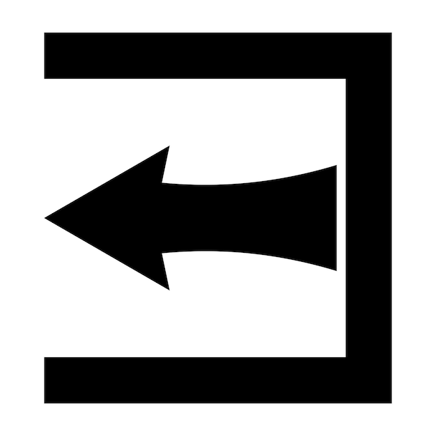 Exit icon out arrow exit sign log out arrow