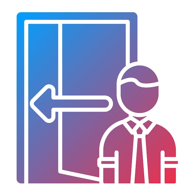 Vector exit interview icon vector image can be used for human resources