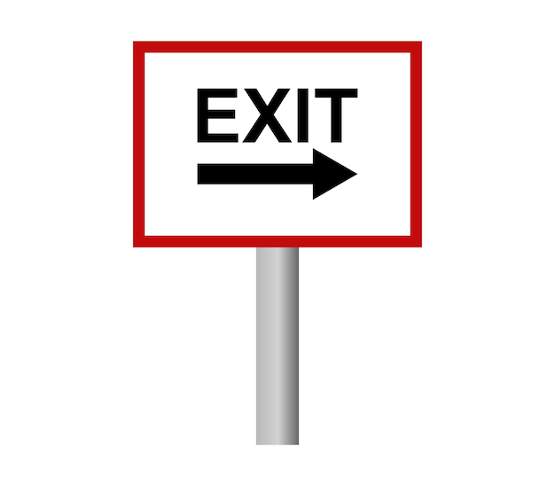 Exit sign