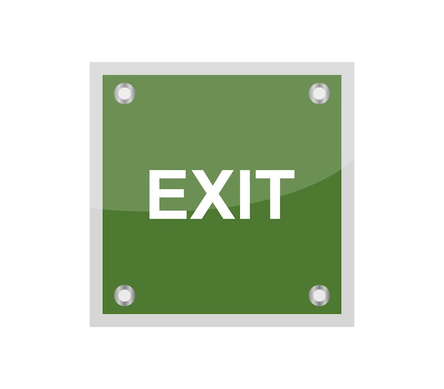 Vector exit sign