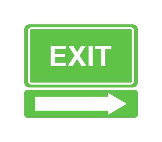 Exit sign