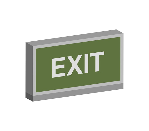 Exit sign