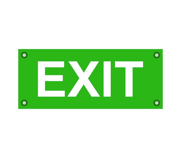 Exit sign