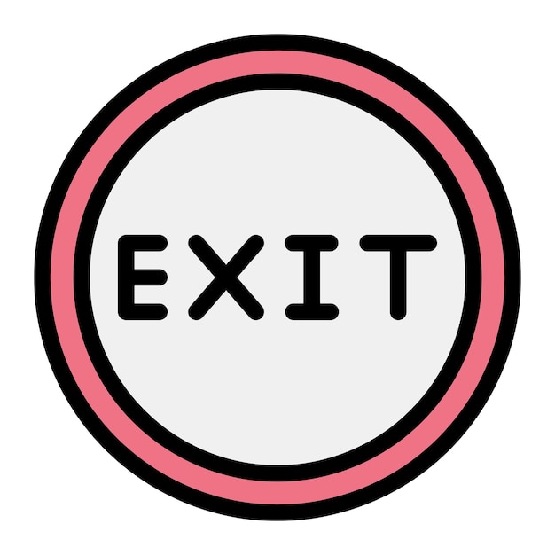 Exit Vector Icon Design Illustratie