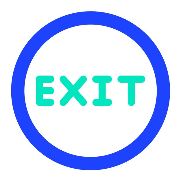 Exit Vector Icon Design Illustratie