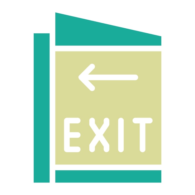 벡터 exit vector icon illustration of immigration iconset