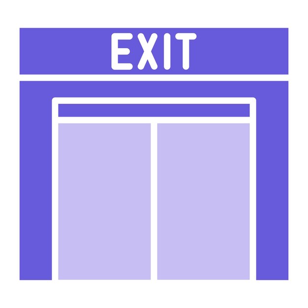 Vector exit vector illustration