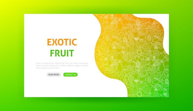 Exotic fruit landing page