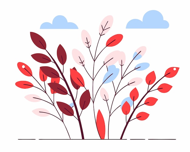 an exotic leaf plant jungle isolated icon illustration