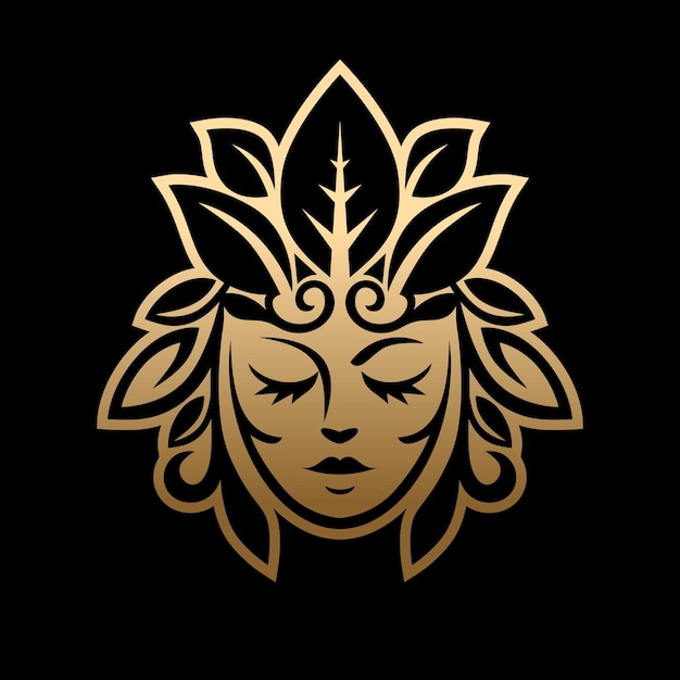 Дизайн логотипа экзотической природы для женщин