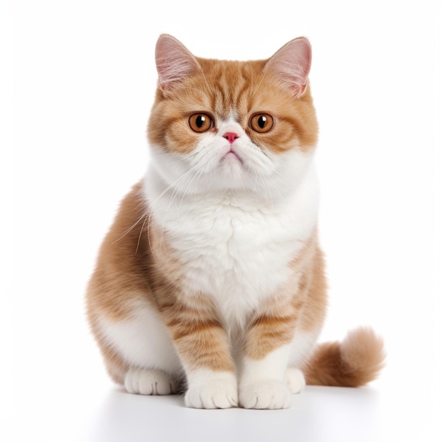 Vector exotic shorthair kitten cat