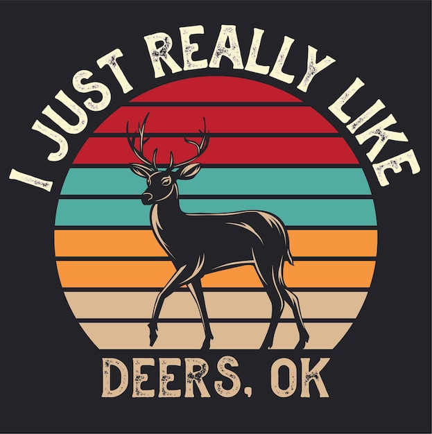 exotic sunset deer silhouette