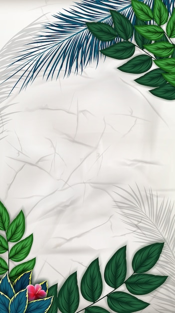 Vector exotic   tropical leaves