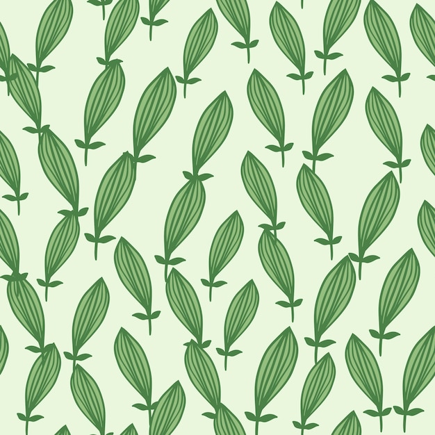 Vector exotische omtrek bladeren naadloos patroon natuur palmblad eindeloos behang hawaiiaanse jungle achtergrond abstracte bloemen achtergrond doodle stijl ontwerp voor stof textiel print inwikkeling omslag