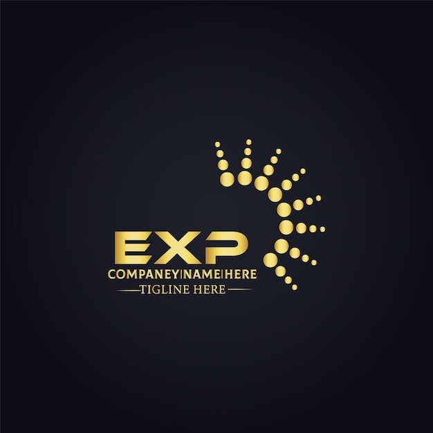 EXP logo E X P design White EXP letter EXP E X P letter logo design E X P letter logo design in