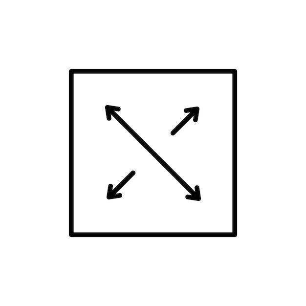Expand Arrow Icon Ideal for Growth and Enlargement Concepts