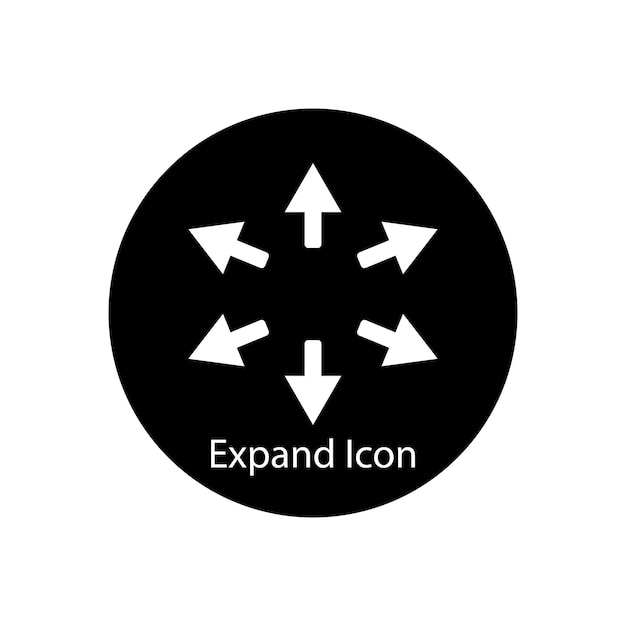 Vector expand icons vector template illustration logo design
