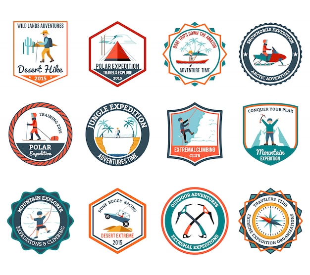 Set di emblemi della spedizione