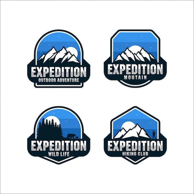 Expedition outdoor adventure collection Logos