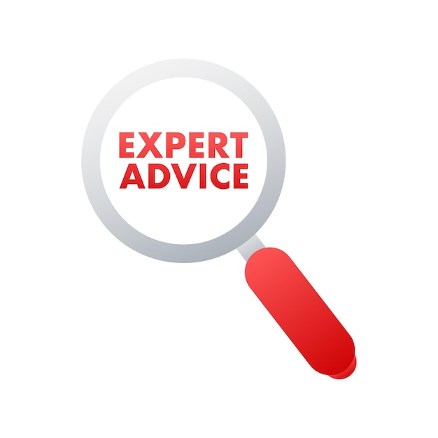 Expert advice icon Business person presentation Vector stock illustration