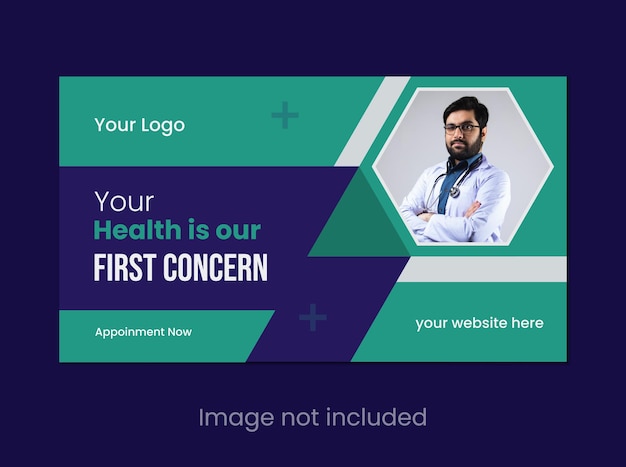 Expert medical healthcare youtube cover design