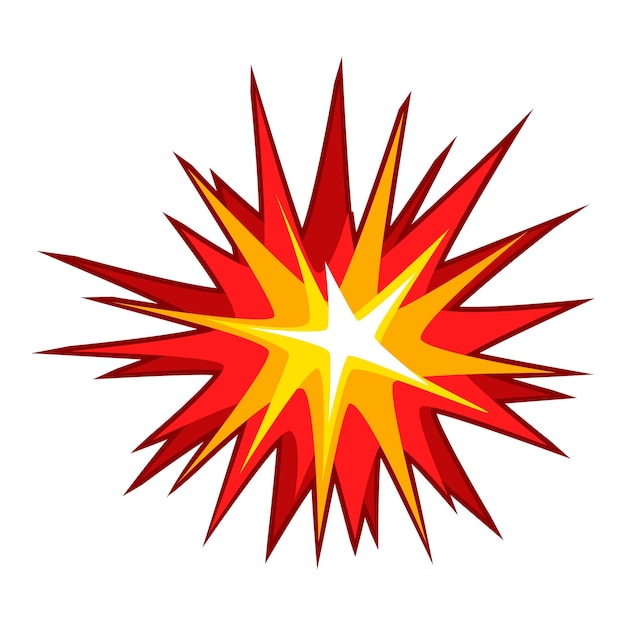 Vector explode effect icon cartoon illustration of explode effect vector icon for web