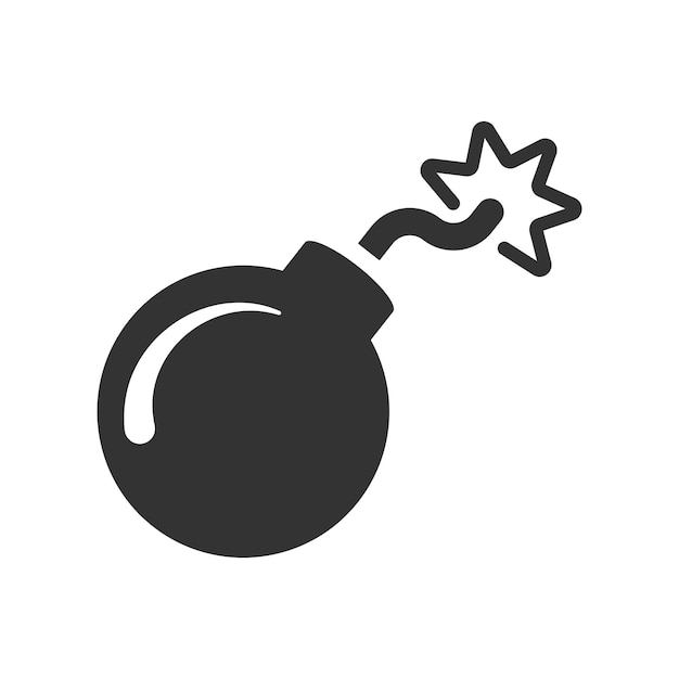 Vector exploding boom icon