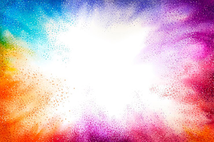Vector exploding colorful powder background for design uses