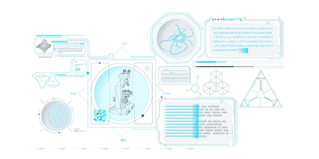Exploration interface by scifi infographics