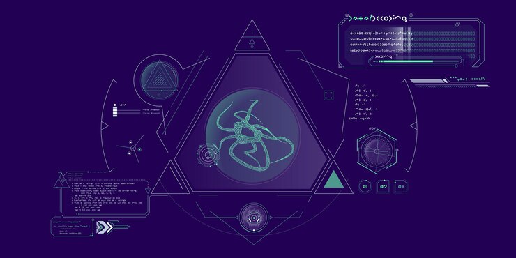 Vector exploration interface by scifi infographics