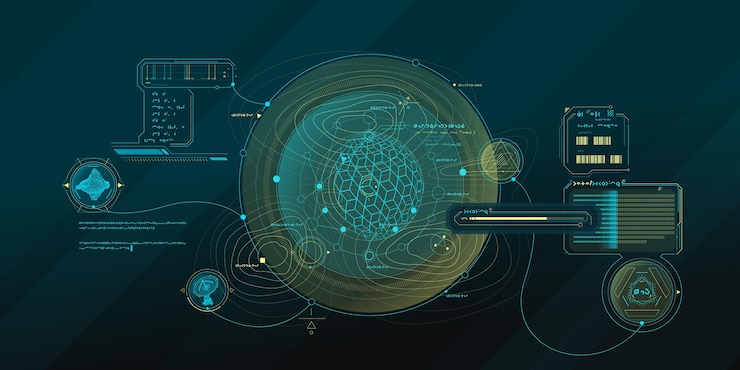 Vector exploration interface by scifi infographics