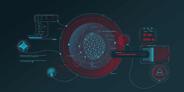 Vector exploration interface by scifi infographics