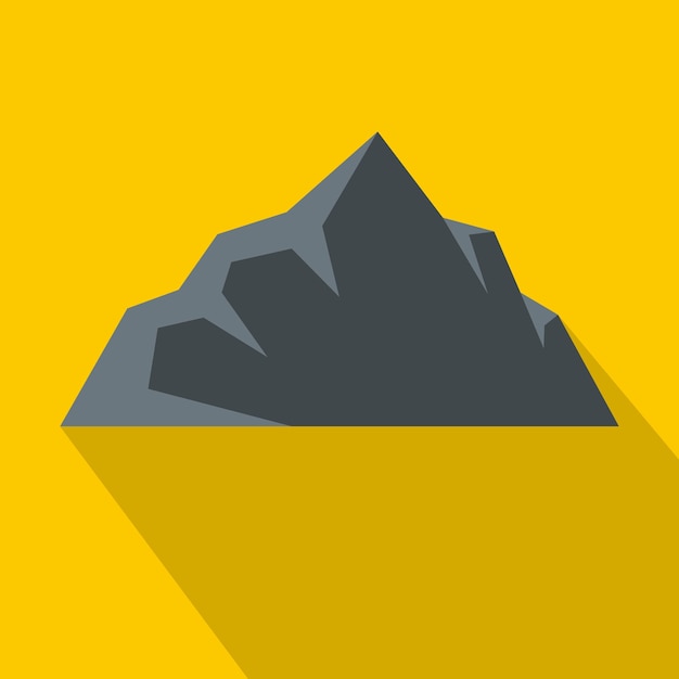 Exploration of mountain icon flat illustration of exploration of mountain vector icon for web