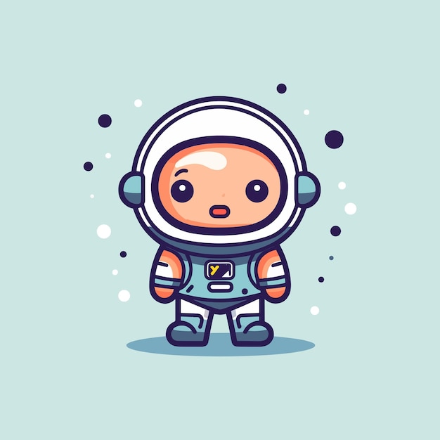 Explore the galaxy with this adorable astronaut mascot