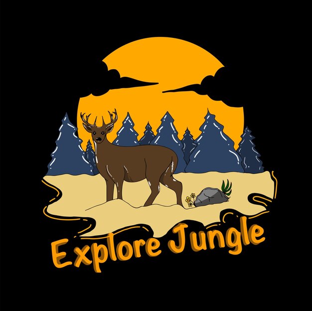 Vector explore jungle