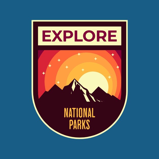 Premium Vector  Explore national parks wilderness camping vector art 