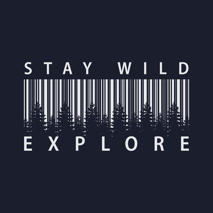 Vector explore outdoors stylish tshirt and apparel abstract design vector print typography poster
