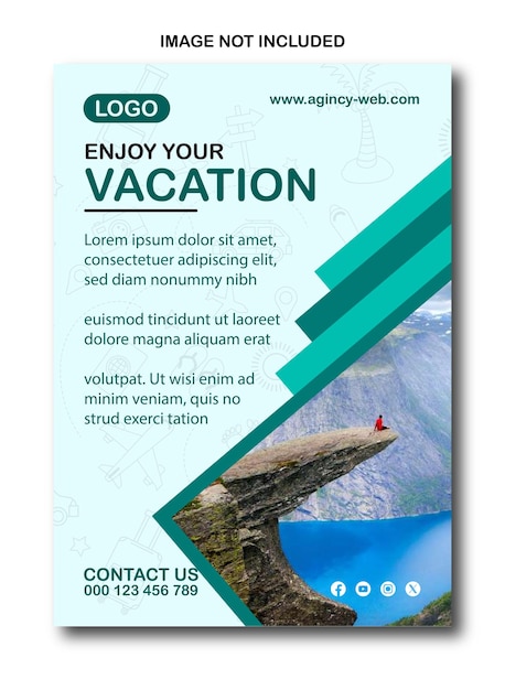 Vector explore the world travel sale amp business marketing with minimalist poster amp flyer designs