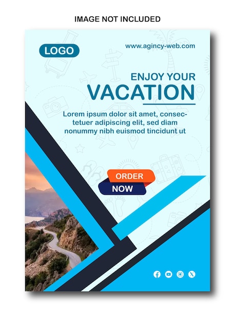 Vector explore the world travel sale amp business marketing with minimalist poster amp flyer designs